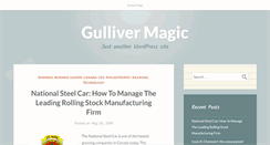 Desktop Screenshot of gullivermagic.com