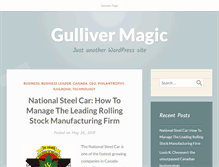 Tablet Screenshot of gullivermagic.com